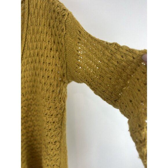 Free People Crashing Waves Open Knit Pullover Women’s Sweater Medium Boho Gypsy - Picture 10 of 11